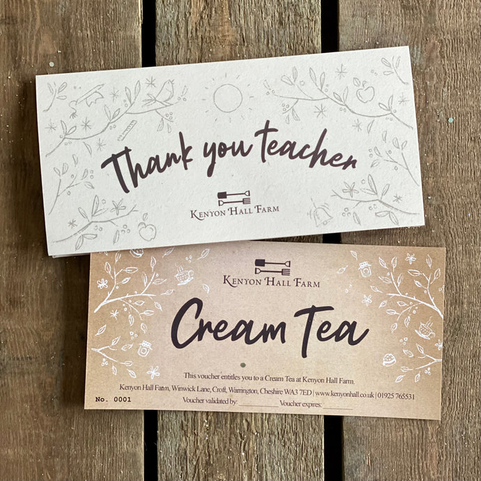 Teacher's Cream Tea Voucher